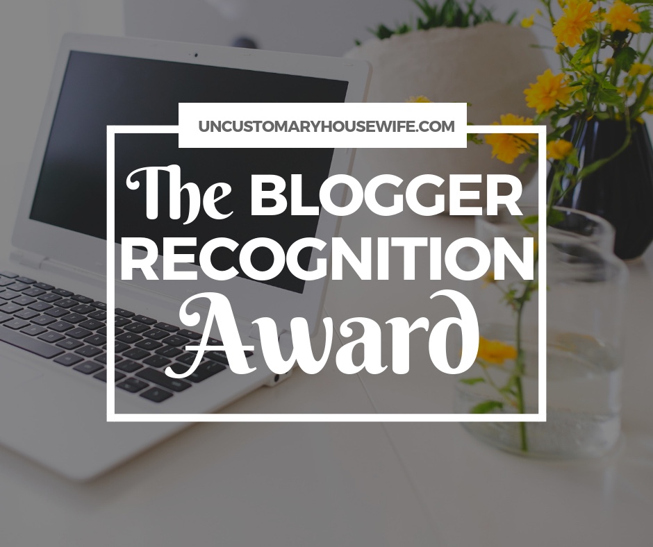 Blogger Recognition Award